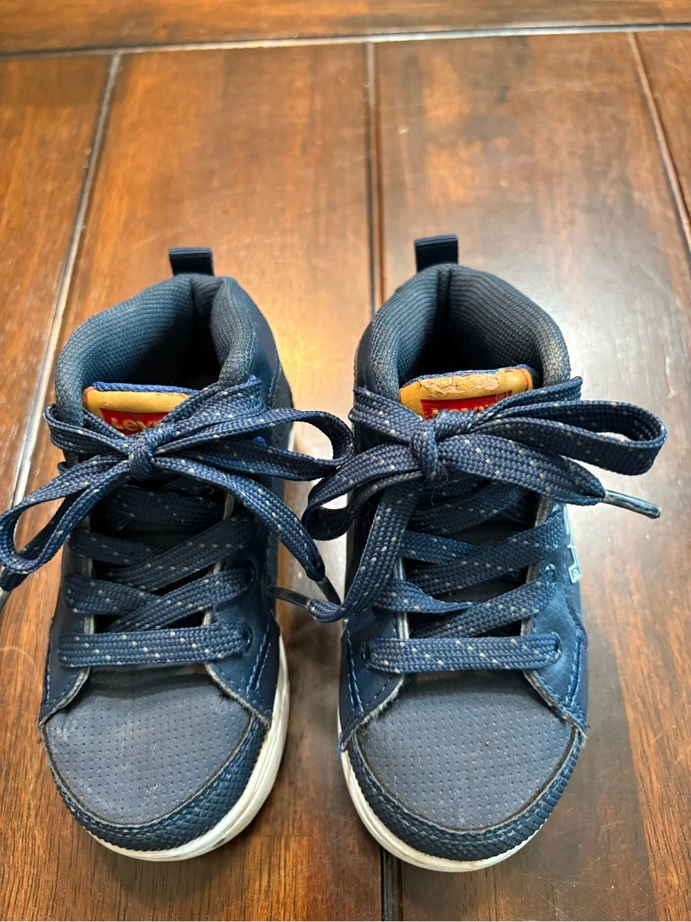 Kids Levi's navy blue sneakers size US 6